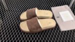 Brunello Cucinelli Suede Single Strap Slides - 图片 5