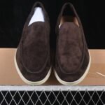 Loro Piana Suede Slip-On Loafers